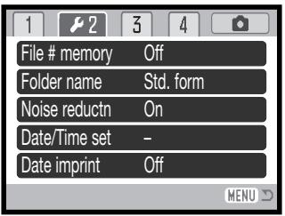 MINOLTA DIMAGE Z10 - FILE NUMBER (#) MEMORY - 1