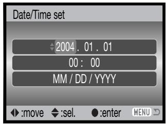 MINOLTA DIMAGE Z10 - SETTING THE DATE AND TIME - 5