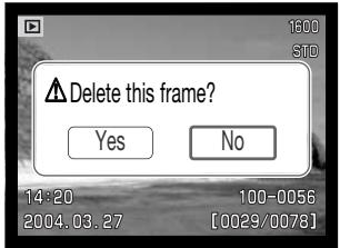 MINOLTA DIMAGE Z10 - DELETING SINGLE IMAGES - 4