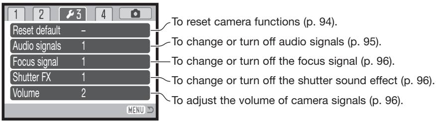 MINOLTA DIMAGE Z2 - Navigating the setup menu - 10