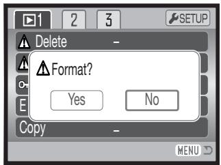 MINOLTA DIMAGE Z2 - When a memory card is formatted, all data on the card is erased. - 2