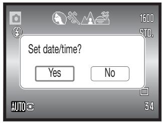 MINOLTA DIMAGE Z2 - Setting the date and time - 2