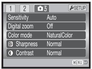 MINOLTA DIMAGE Z2 - Camera sensitivity - ISO - 1