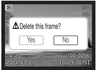 MINOLTA DIMAGE Z2 - Deleting single images - 4