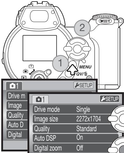 MINOLTA DIMAGE Z2 - Setting the Menu language - 1