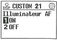 MINOLTA DYNAX 7 - Fonction 21 - illuminate AF - 1