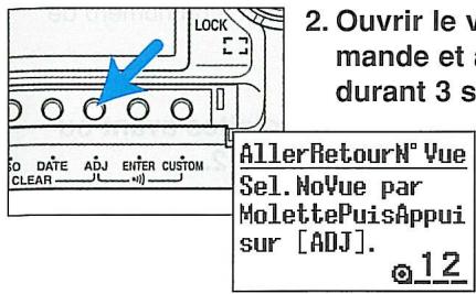 MINOLTA DYNAX 7 - Avance du film à un numéro de vue déterminé. rembobinage pour expositions multiples - 2