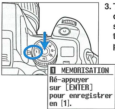 MINOLTA DYNAX 7 - Enregistrement en mémoire - 1