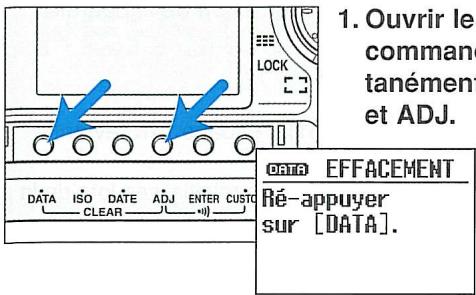 MINOLTA DYNAX 7 - Effacement des données enregistrées - 1