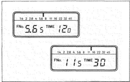 MINOLTA SPOTMETER F - SELECTION DE LA VALEUR MESUREE NOMBRE f/IL - 3