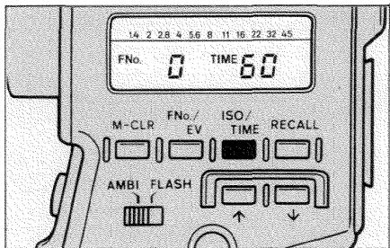 MINOLTA SPOTMETER F - SELECTION DE LA SENSIBILITE DE FILM - 3