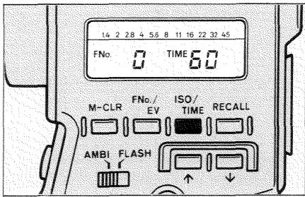 MINOLTA SPOTMETER F - SELECTION DE LA VITESSE D'OBTURATION - 1