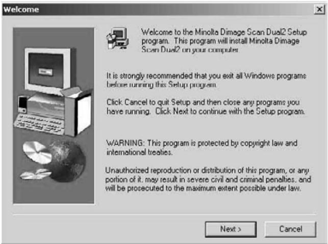 MINOLTA AF-2820U - then click on Finish. - 2