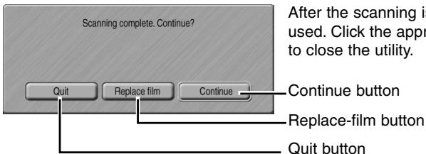 MINOLTA AF-2840 - Canceling an index scan, prescan, or final scan (Macintosh) - 5