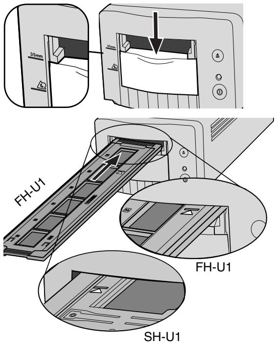 MINOLTA AF-2840 - Using the FH-U1 and SH-U1 film holders - 1