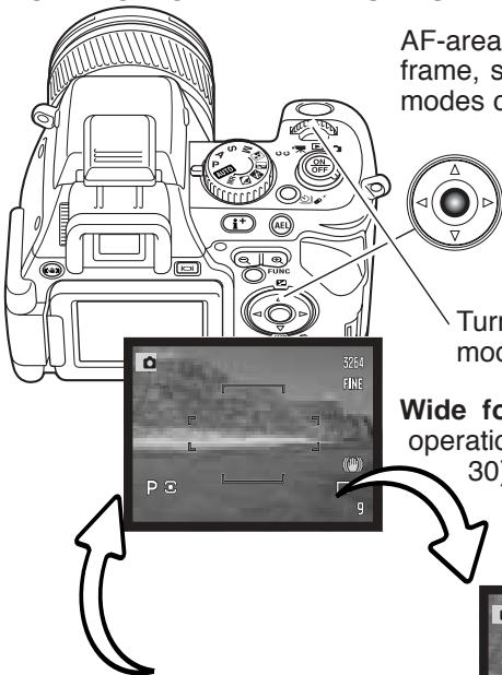MINOLTA DIMAGE A200 - CHANGING AF-AREA MODES - 1