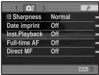 MINOLTA DIMAGE A200 - RECORDING MENU - 5