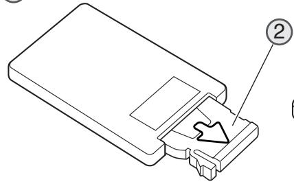 MINOLTA DIMAGE A200 - Changing the battery - 2