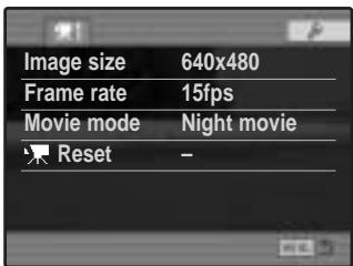 MINOLTA DIMAGE A200 - NAVIGATING THE MOVIE MENU - 4
