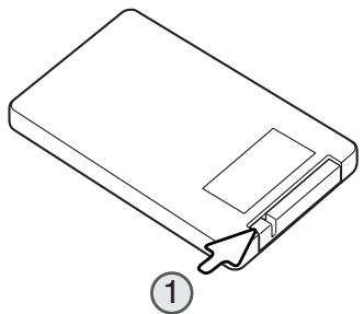 MINOLTA DIMAGE A200 - Changing the battery - 1