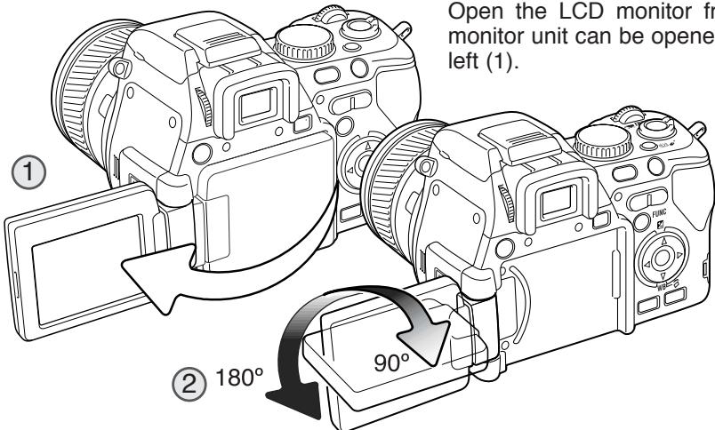 MINOLTA DIMAGE A200 - LCD MONITOR SET UP - 1