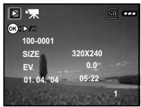 MINOLTA DIMAGE E 500 - Playing Back Video Clips - 1