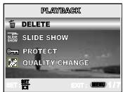 MINOLTA DIMAGE E 500 - Playback Menu - 1