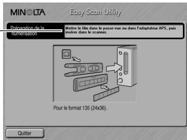 MINOLTA DIMAGE SCAN - Utilisation de l'utilitaire Easy Scan - 1