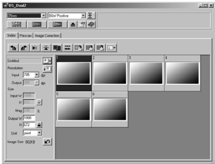 MINOLTA DIMAGE SCAN DUAL II - Click on in the Command window. - 1
