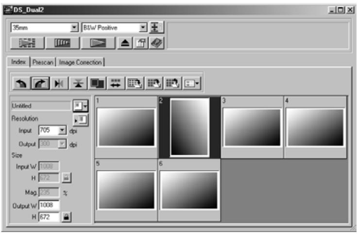 MINOLTA DIMAGE SCAN DUAL II - Rotating the Index Frames - 1