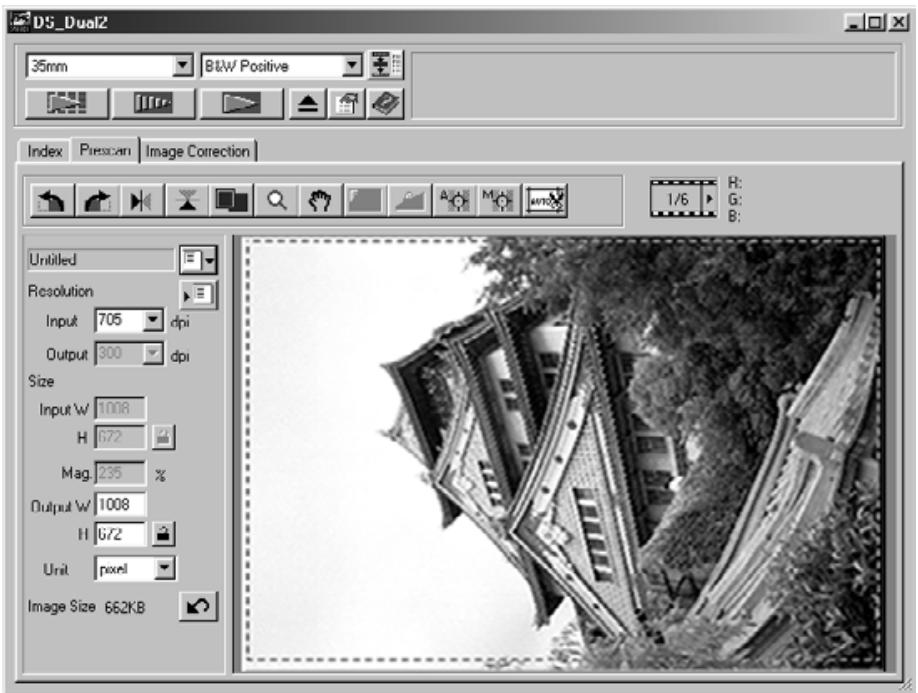 MINOLTA DIMAGE SCAN DUAL II - Click on in the Command window. - 1