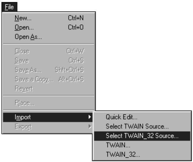 MINOLTA DIMAGE SCAN DUAL II - Launching the TWAIN Driver – Windows - 1