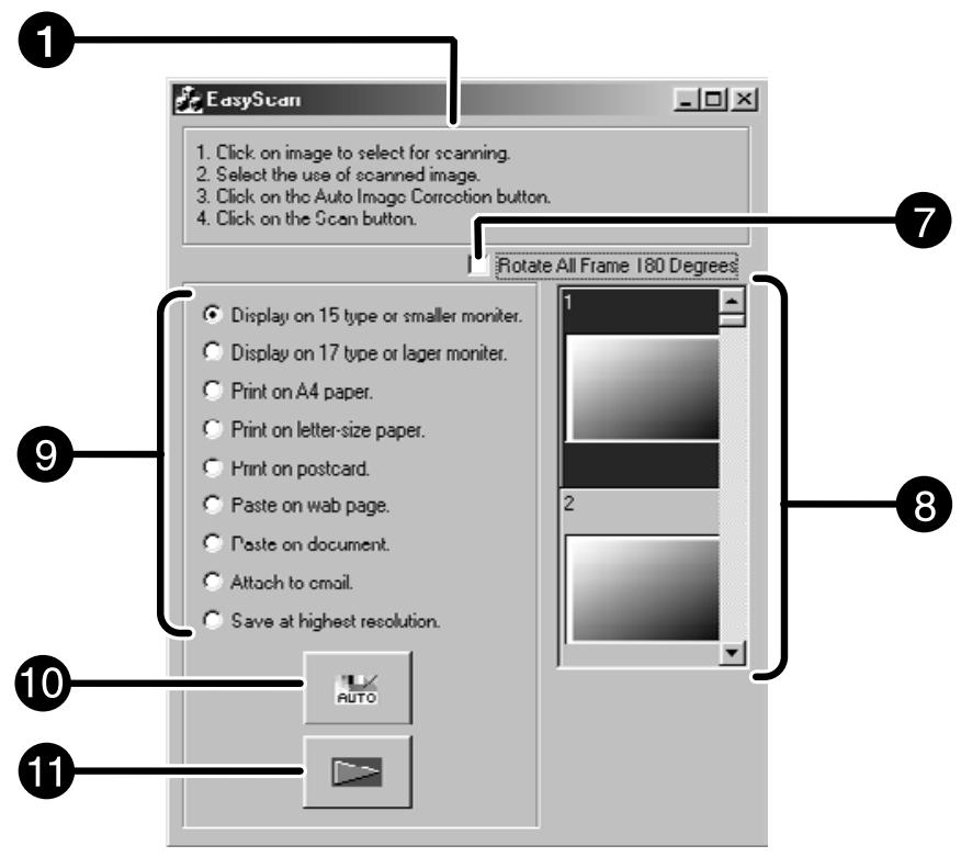 MINOLTA DIMAGE SCAN DUAL II - Easy Scan Utility Window - 2