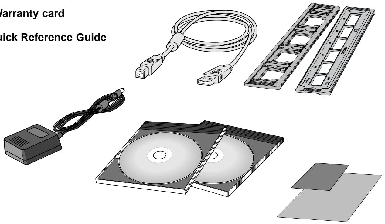 MINOLTA DIMAGE SCAN DUAL II - The following contents should be included in this package - 2