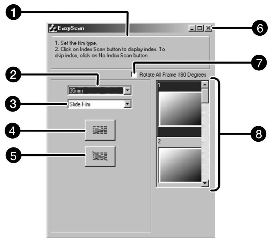 MINOLTA DIMAGE SCAN DUAL II - Easy Scan Utility Window - 1