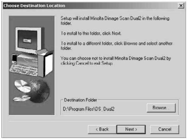 MINOLTA DIMAGE SCAN DUAL II - then click on Finish. - 4