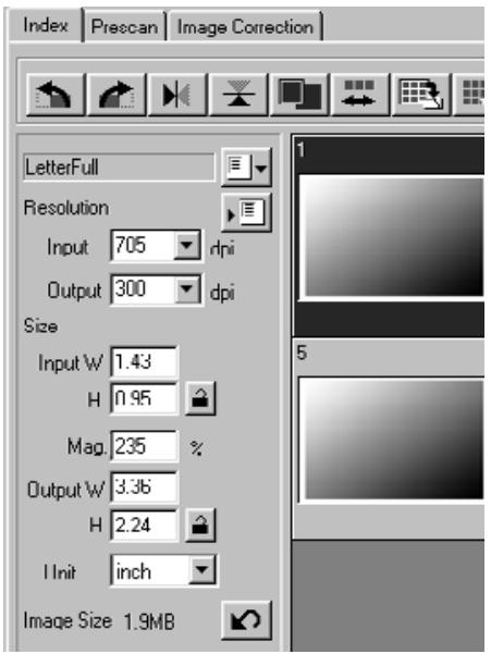 MINOLTA DIMAGE SCAN DUAL II - Creating a Job - 1