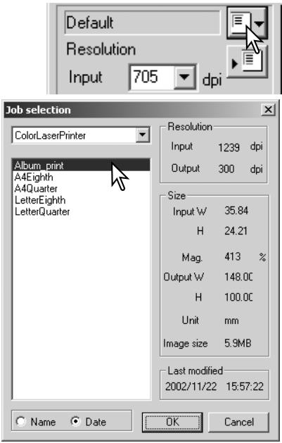 MINOLTA DIMAGE SCAN DUAL III - Deleting a Job - 1