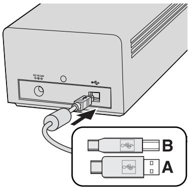 MINOLTA DIMAGE SCAN DUAL III - Connecting the USB cable - 1