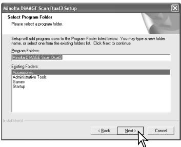 MINOLTA DIMAGE SCAN DUAL III - Installing the utility software – Windows - 6