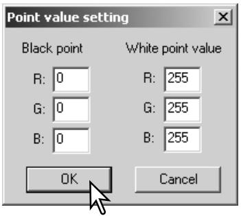 MINOLTA DIMAGE SCAN DUAL III - Setting the white and black-point values - 2