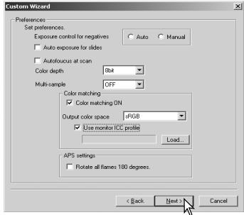 MINOLTA DIMAGE SCAN DUAL III - Custom Wizard - 4