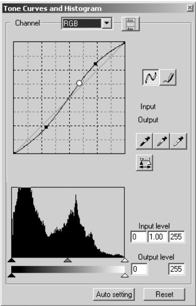 MINOLTA DIMAGE SCAN DUAL III - Using tone curves - 2