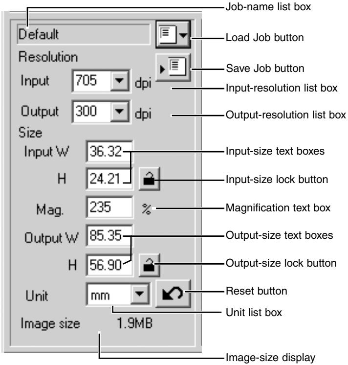 MINOLTA DIMAGE SCAN DUAL III - Inputting scan settings manually - 1