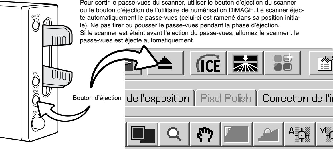 MINOLTA DIMAGE SCAN ELITE 5400 - Chargement des passe-vues - 3