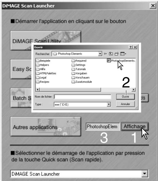 MINOLTA DIMAGE SCAN ELITE 5400 - Le bouton quick scan et le lanceur diimage scan - 2