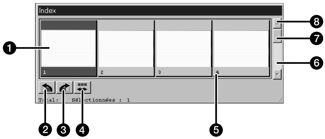MINOLTA DIMAGE SCAN MULTI - Fenêtrde l'index - nomenclature - 1