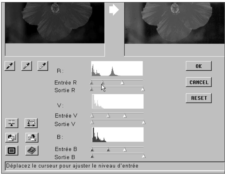 MINOLTA DIMAGE SCAN MULTI - Balance des couleurs - CANAUX RVB separés - 1