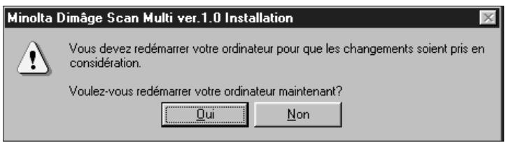 MINOLTA DIMAGE SCAN MULTI - Cliquez sur terminer. - 2