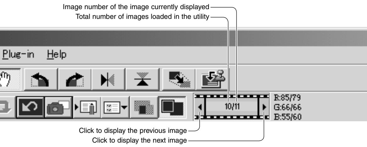 MINOLTA DIMAGE VIEWER 2.2 - DISPLAYING IMAGES IN THE IMAGE-CORRECTION WINDOW - 3